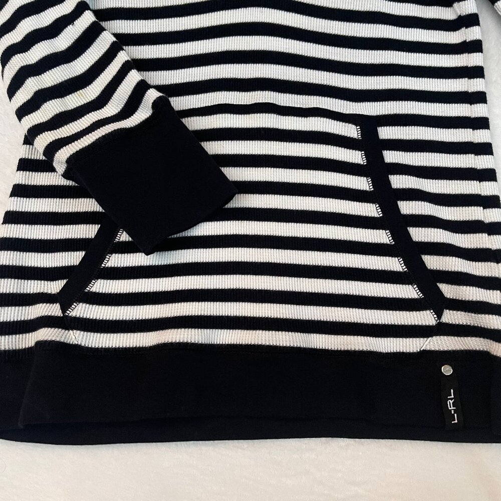 Ralph Lauren Knit Waffle Cotton stripe Hooded Top S - Picture 6 of 12